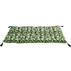 Matelas de sol Baya motif palmier vert et blanc 60x120cm