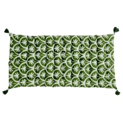 Matelas de sol Baya motif palmier vert et blanc 60x120cm