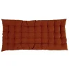 Matelas de sol velours côtelé 120x60cm orange