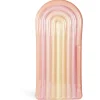 Matelas gonflable arc-en-ciel rose et orange L180cm