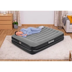 Matelas gonflable 2 places avec gonleur intégré 203x152xÉp46cm < Gifi Sale