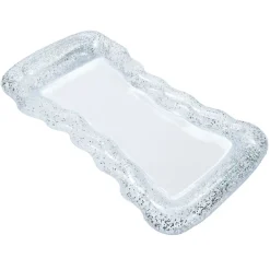 Matelas gonflable transparent à paillettes 96x178xép10cm < Gifi Discount