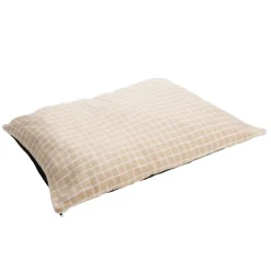 Matelas pour chien coton quadrillage orange et blanc Taille M 75x55xÉp8cm < Gifi New