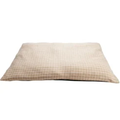 Matelas pour chien coton quadrillage orange et blanc Taille XL 110x80xÉp8cm < Gifi