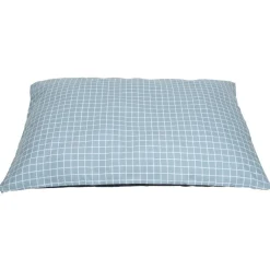 Matelas pour chien quadrillage bleu et blanc Taille XL 110x80xÉp8cm