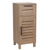 Meuble de rangement bas en bois 1 porte 1 tiroir Léon 34x30xH80cm < Gifi Outlet