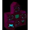 Meuble de rangement enfant forme maison 7 cases modulables 92x32xH108cm