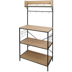 Meuble de rangement Kitchen bois et métal 80xH160x40cm < Gifi Hot