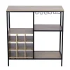 Meuble range-bouteille en bois et métal 78x33xH82cm
