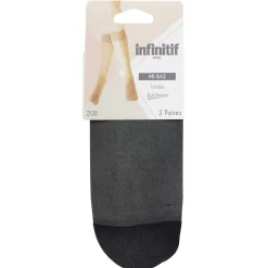 Mi-bas voile noir 20D x3 < Gifi Online