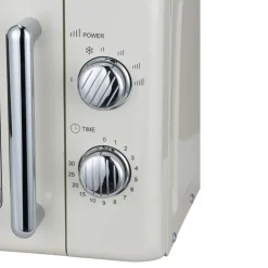 Micro-ondes rétro vintage 20L 6 niveaux de puissance 700W