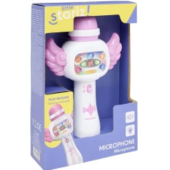 Microphone enfant avec son et lumière plastique L21cm (2 modèles bleu ou rose) < Gifi Online
