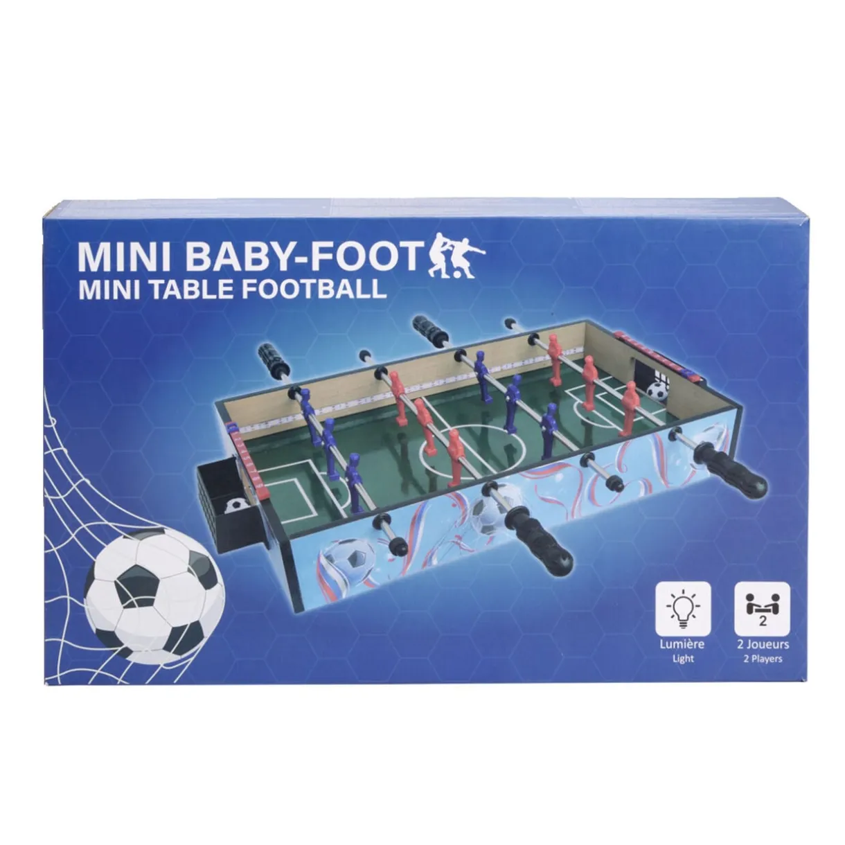 Mini babyfoot de table lumineux en bois pour enfant 51x31cm < Gifi New