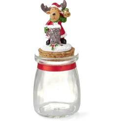 Mini bonbonnière de Noël en verre