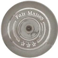 Mini cocotte céramique avec couvercle Ø9.5XH7 cm gris