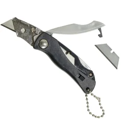 Mini couteau pliable avec 5 lames rechargeables L10cm < Gifi Discount