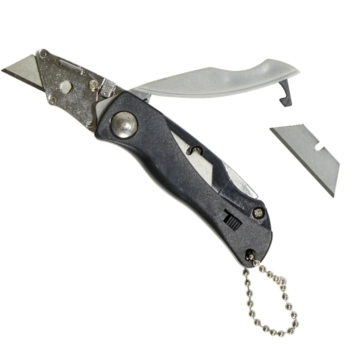 Mini couteau pliable avec 5 lames rechargeables L10cm < Gifi Discount