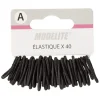 Mini élastique sans métal noir x40