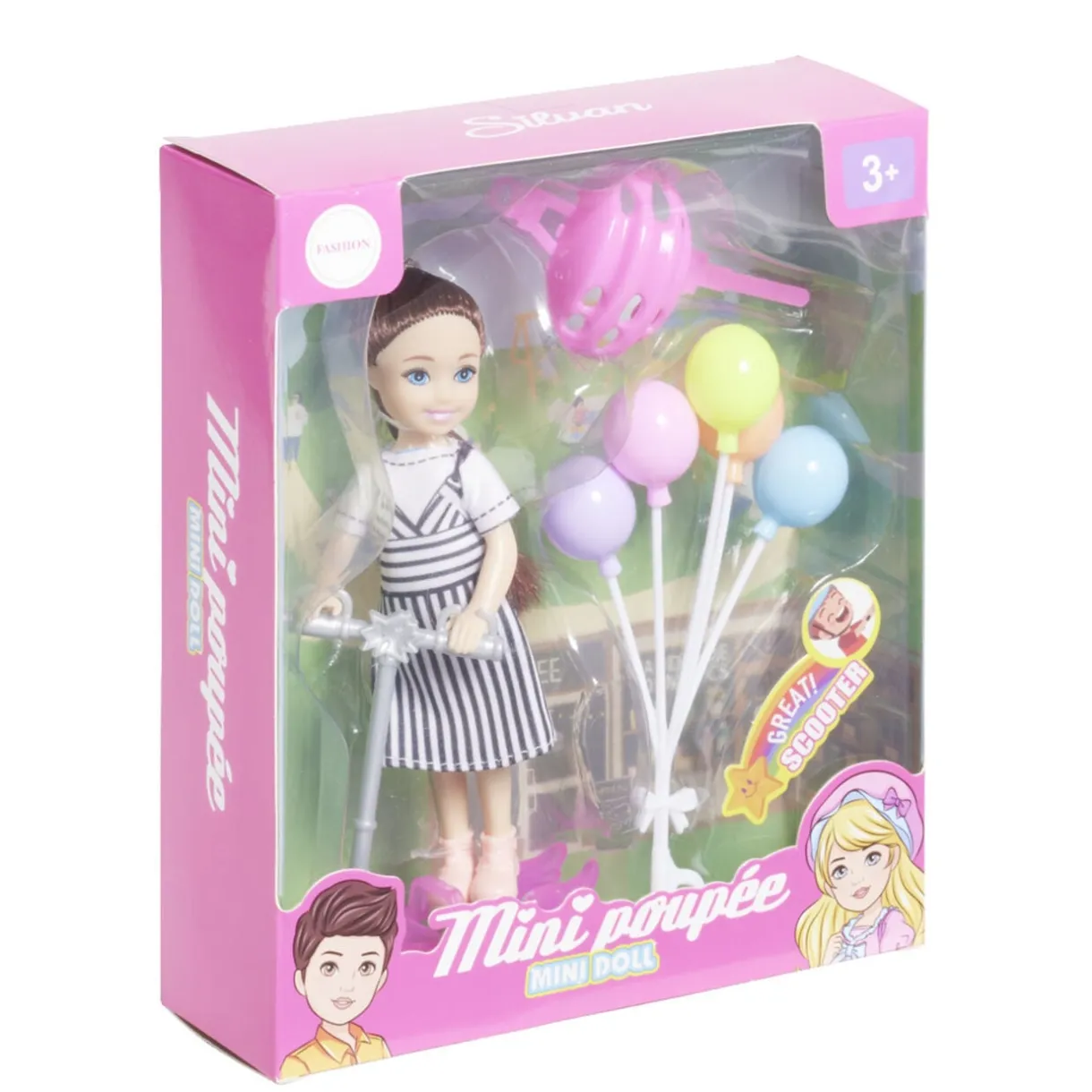 Mini poupée avec accessoires - 3 modèles < Gifi Hot