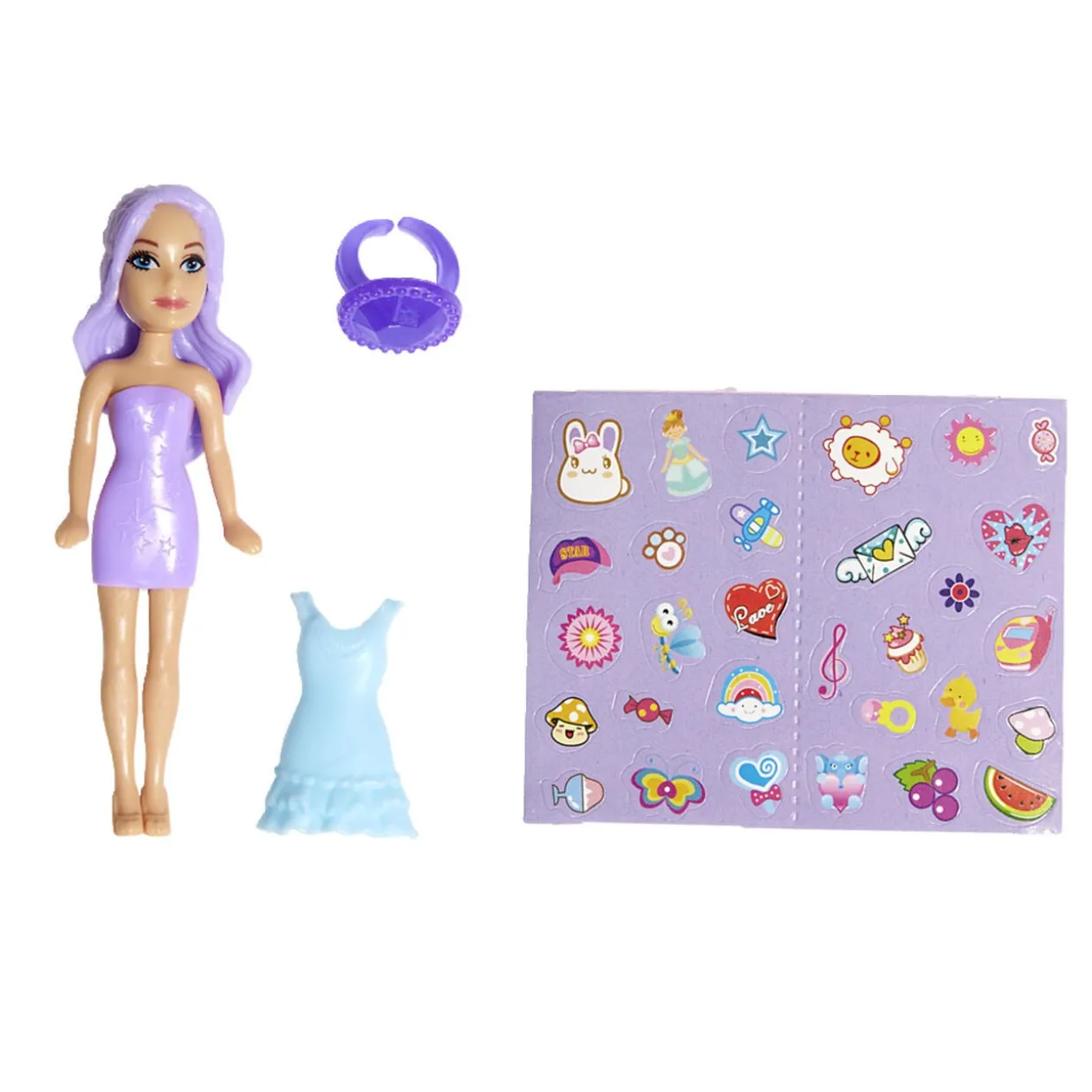 Mini poupée mannequin avec accessoires H28cm (2 modèles)