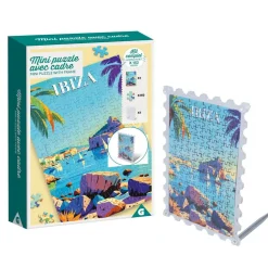 Mini puzzle cadre en carton 150 pièces 16,5x6xH12cm (4 modèles)