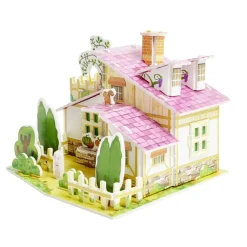 Mini Puzzle 3D en carton forme maison 14x21cm