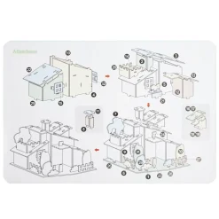 Mini Puzzle 3D en carton forme maison 14x21cm