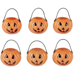 Mini seau à bonbon Halloween citrouille x6 < Gifi Best