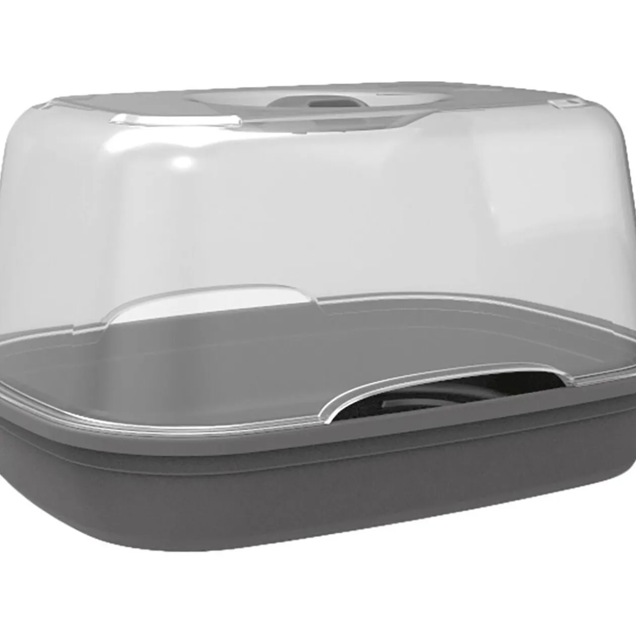 Mini serre de culture plastique gris 38x28xH20cm