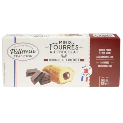 Minis gâteaux fourrés chocolat x9 pâtisserie tradition 150g