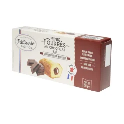 Minis gâteaux fourrés chocolat x9 pâtisserie tradition 150g