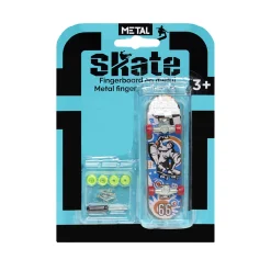 Mini skateboard à doigts L12,5cm (6 modèles)