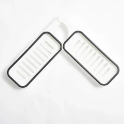 Mini étagère de robinet salle de bain 2en1 plastique blanc 11x63cm < Gifi Hot