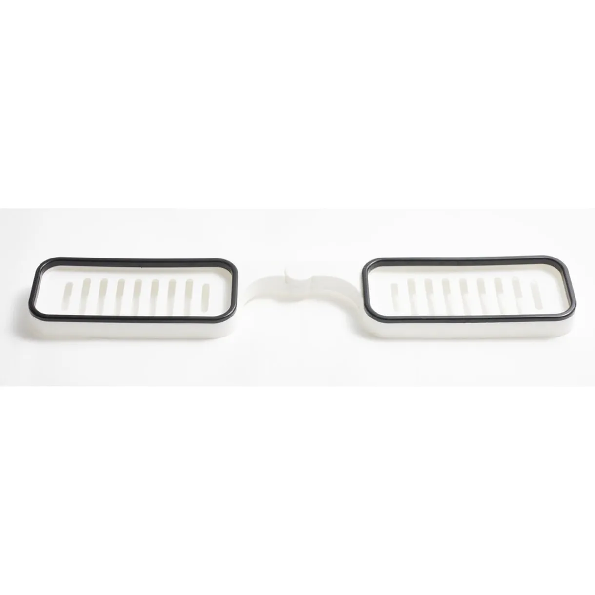 Mini étagère de robinet salle de bain 2en1 plastique blanc 11x63cm < Gifi Hot