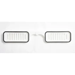 Mini étagère de robinet salle de bain 2en1 plastique blanc 11x63cm < Gifi Hot