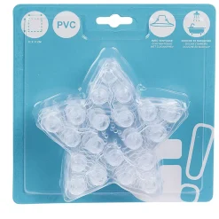 Mini tapis de douche antidérapant forme étoile x6 < Gifi New