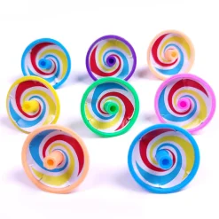 Mini toupie multicolore x8