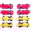 Mini voiture de course rouge et jaune x8 < Gifi Online