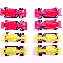 Mini voiture de course rouge et jaune x8 < Gifi Online
