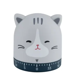 Minuteur humoristique forme chat ou poule Ø6xH7cm (2 modèles) < Gifi Discount