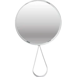 Miroir avec cadre métal rose 14x25cm < Gifi Outlet