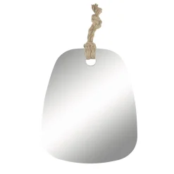 Miroir avec corde à suspendre 25xH30cm