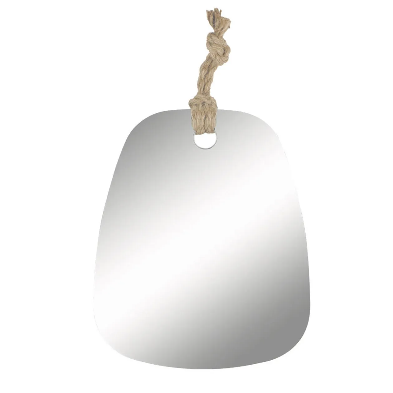 Miroir avec corde à suspendre 25xH30cm