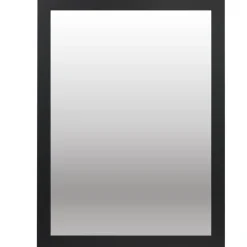 Miroir bord bois et verre noir 50x70cm < Gifi New
