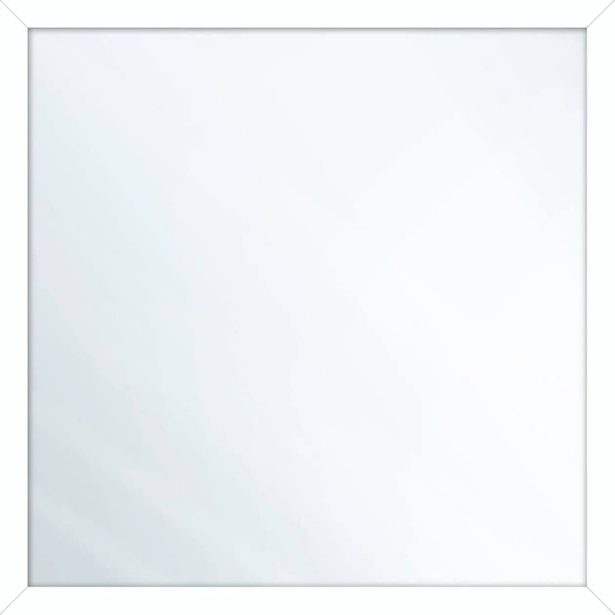 Miroir carré x3 en bois blanc 22x22cm