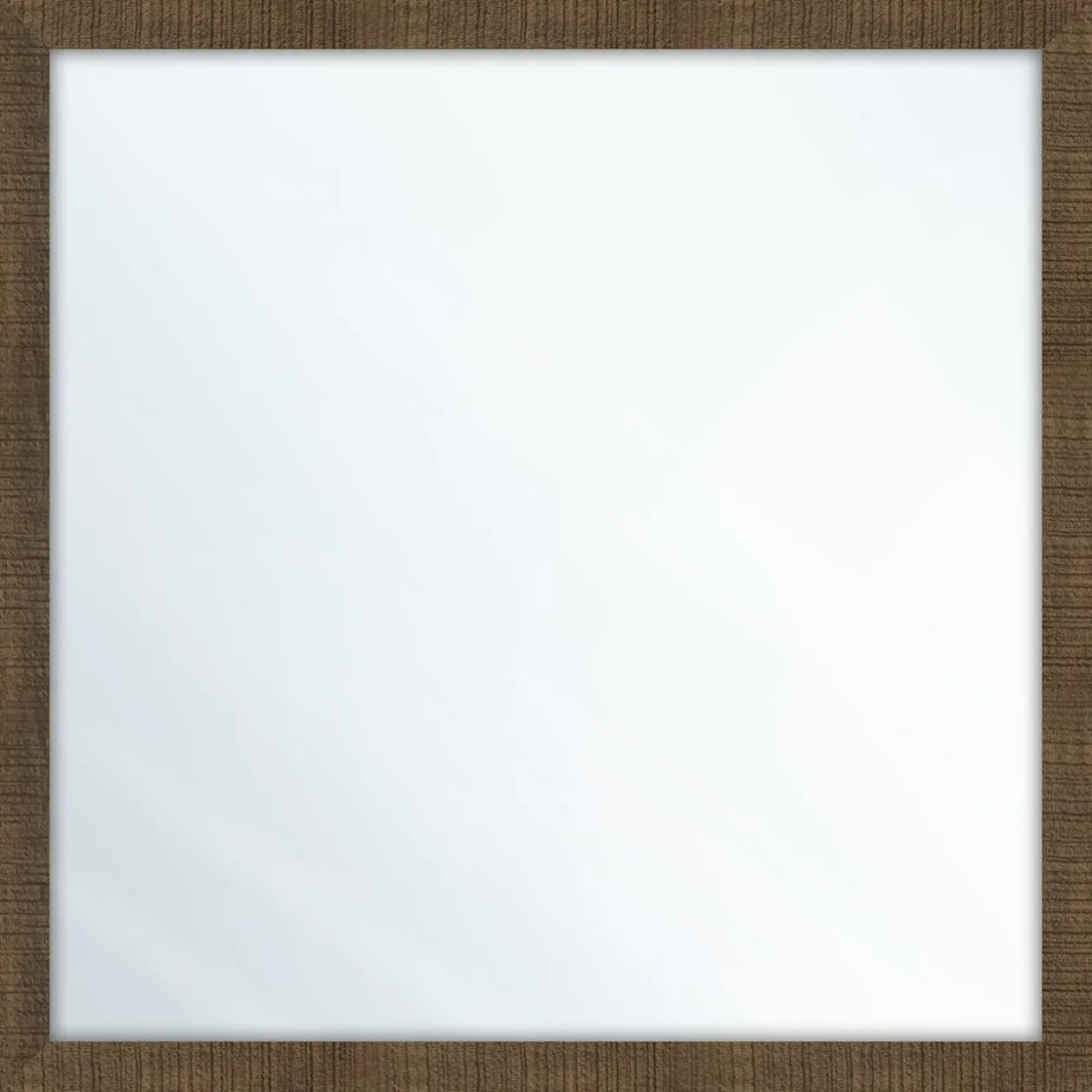 Miroir carré x3 en bois brun 22x22cm