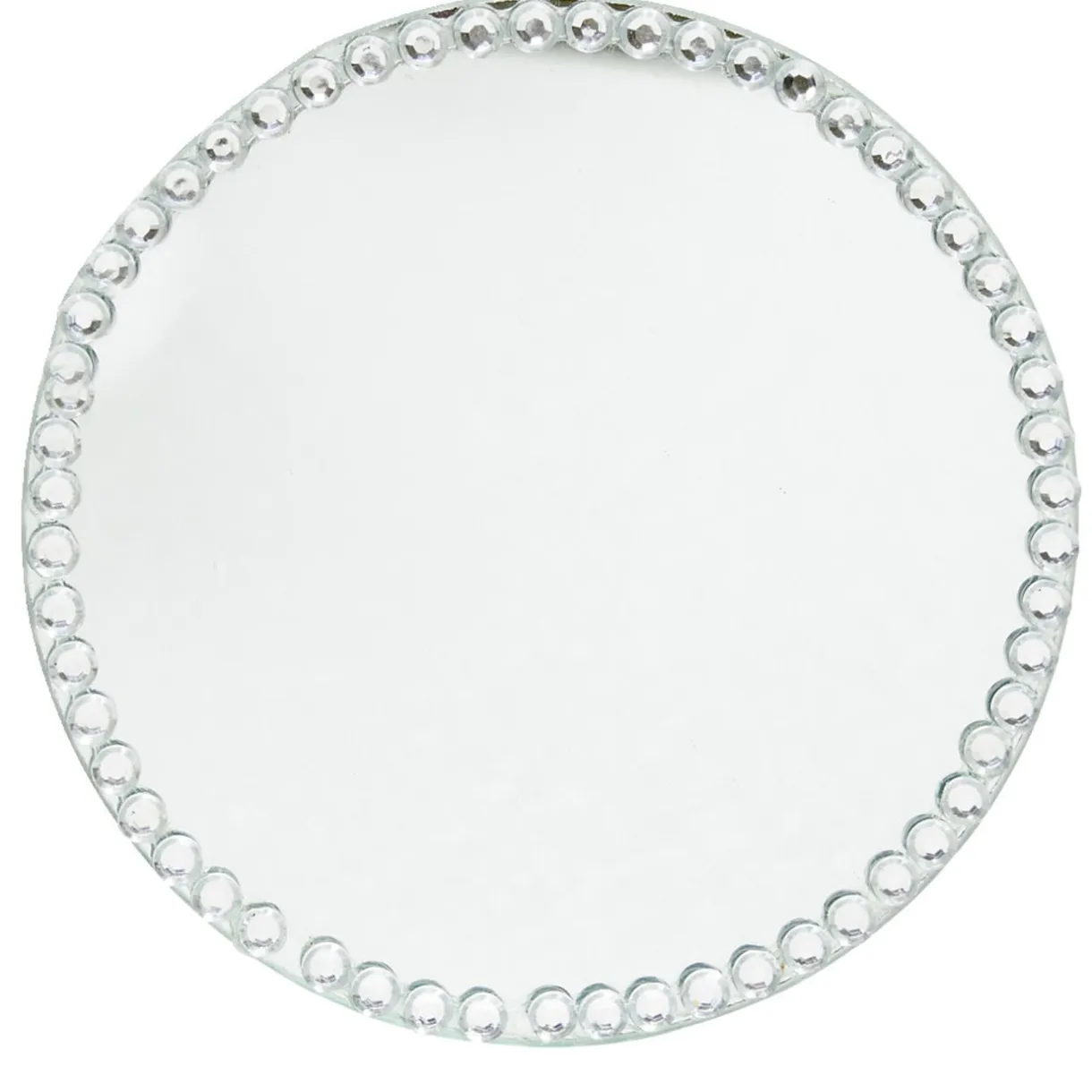 Miroir contour strass 10x10cm - 2 modèles rond ou carré < Gifi Discount