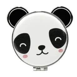Miroir de poche kawaii panda noir et blanc Ø7,2cm < Gifi Clearance