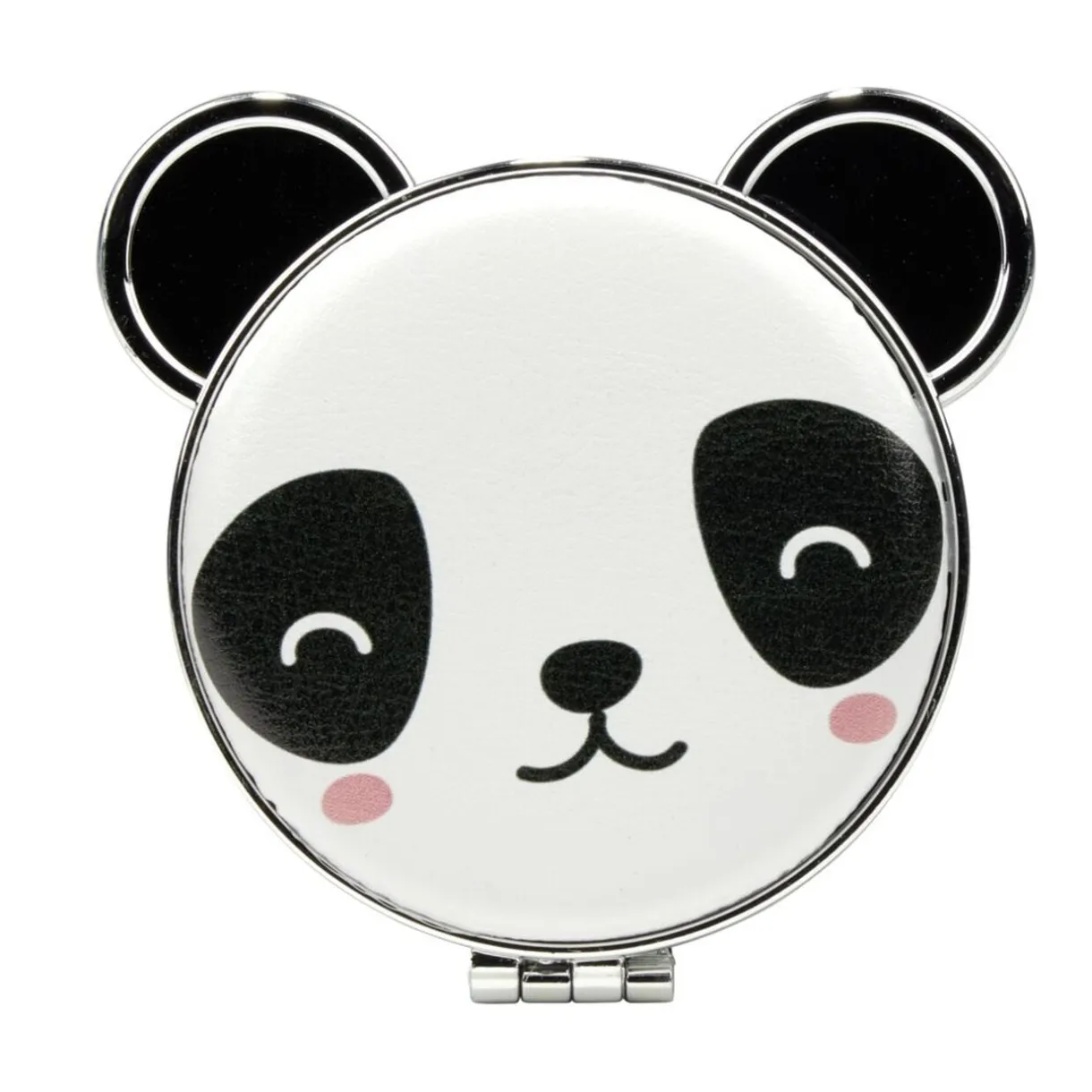 Miroir de poche kawaii panda noir et blanc Ø7,2cm < Gifi Clearance