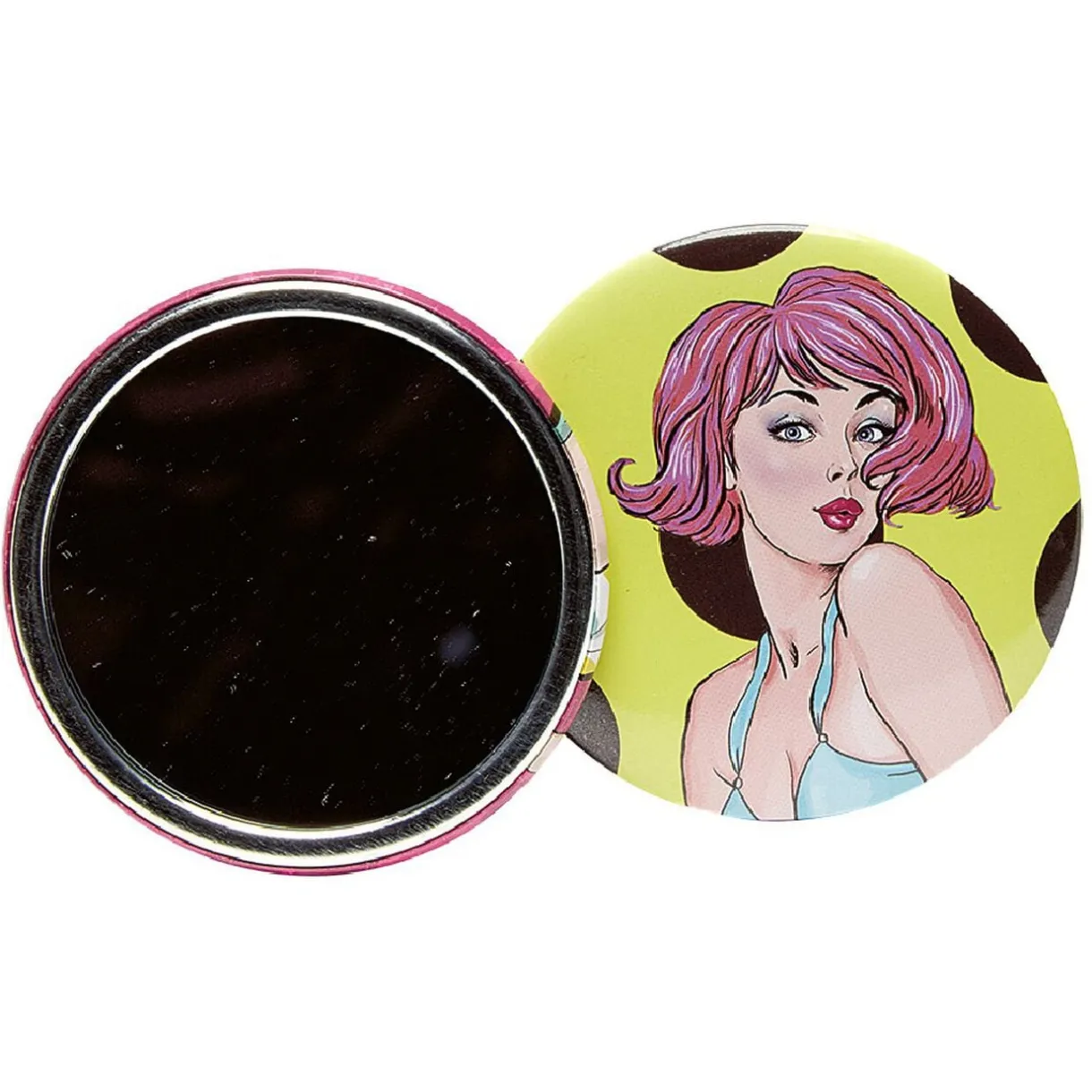 Miroir de poche rond pin up < Gifi Discount